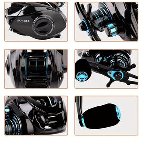 Carretilha StrikeForce 18X | Drag 8kg | 18+1 Rolamentos | 7.2:1 | Freio Magnético carretilha-strikeforce-18x-drag-8kg-181-rolamentos-721-freio-magnetico-856567