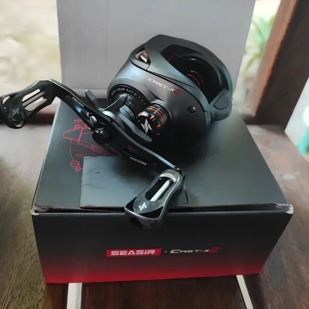 clique do drag com arruelas de fibra de carbono da SEASIR Cast X2