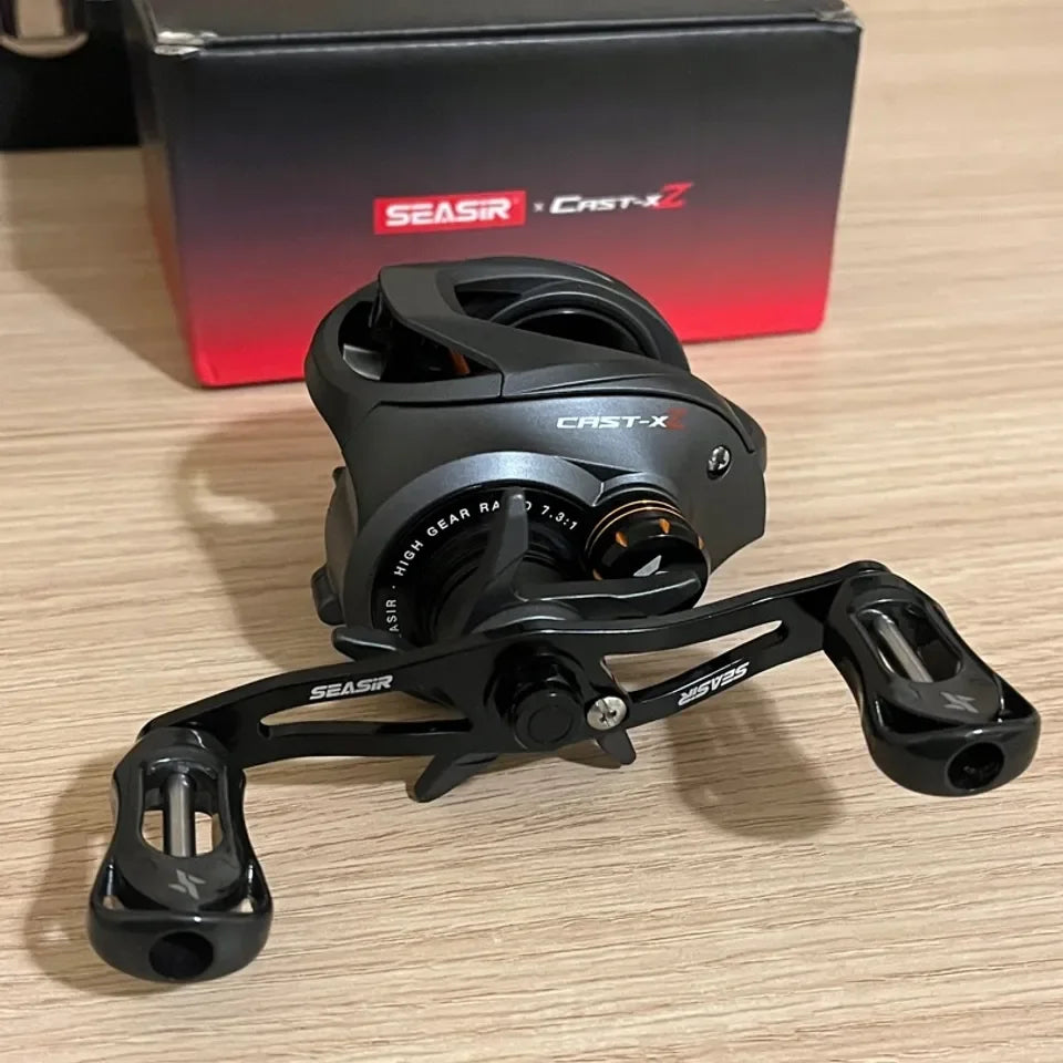 sistema de rolamento duplo com engrenagem principal em latão da SEASIR Cast X2